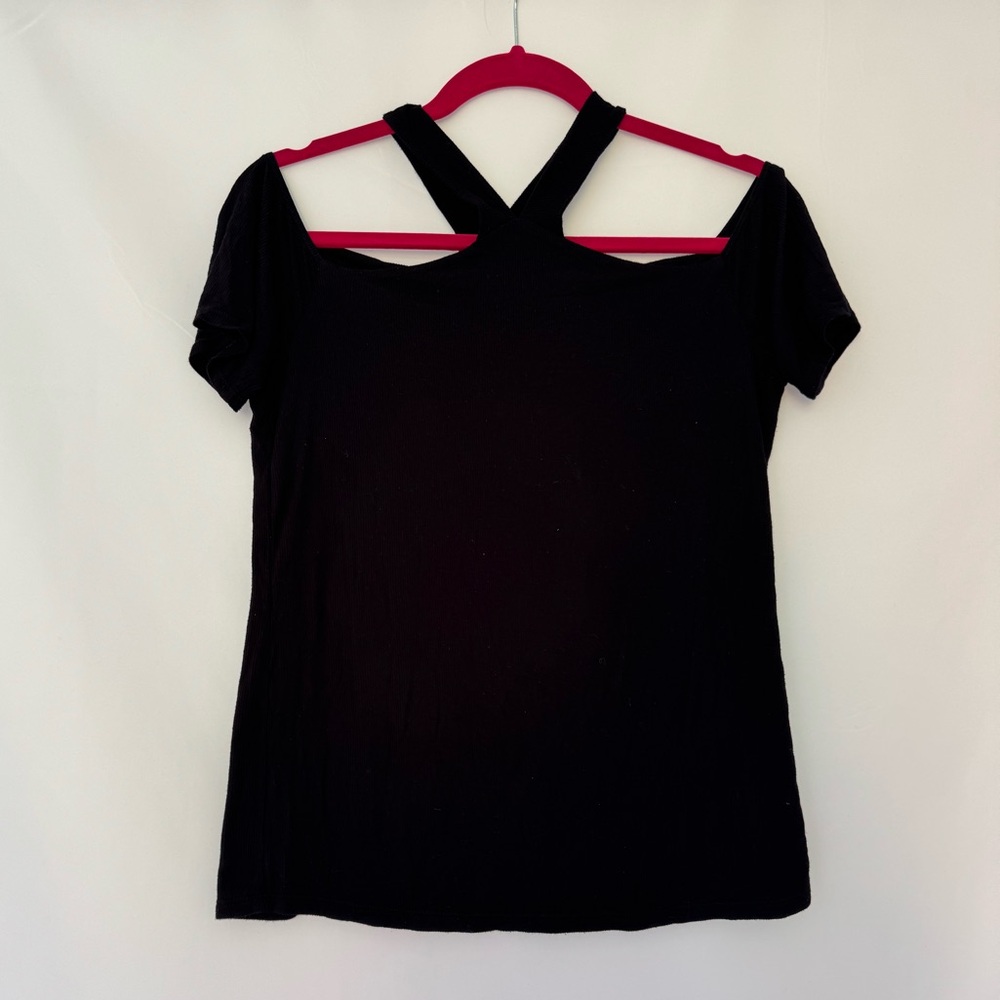 Michael Lauren - Black Cut Out Short Sleeve